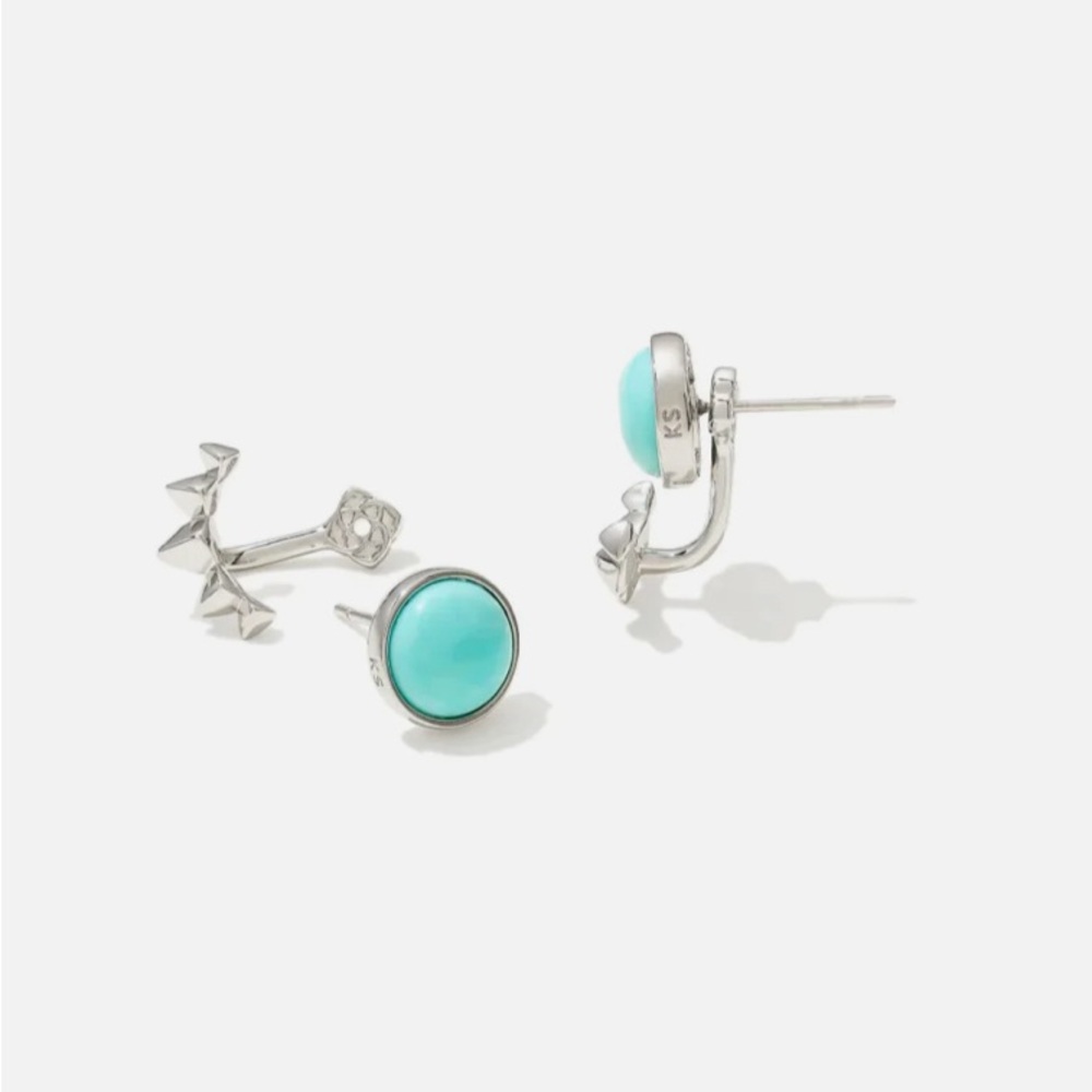 Kendra Scott Sienna Ear Jacket Blue Stud Earrings